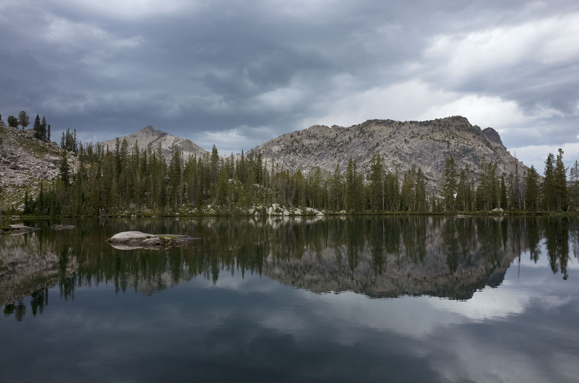 Storm Approaching Rock Slide Lake